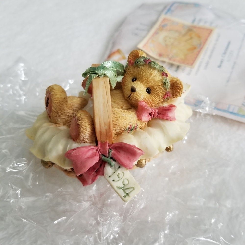 ❤️ 1994 Enesco Cherished Teddies Beary Christmas